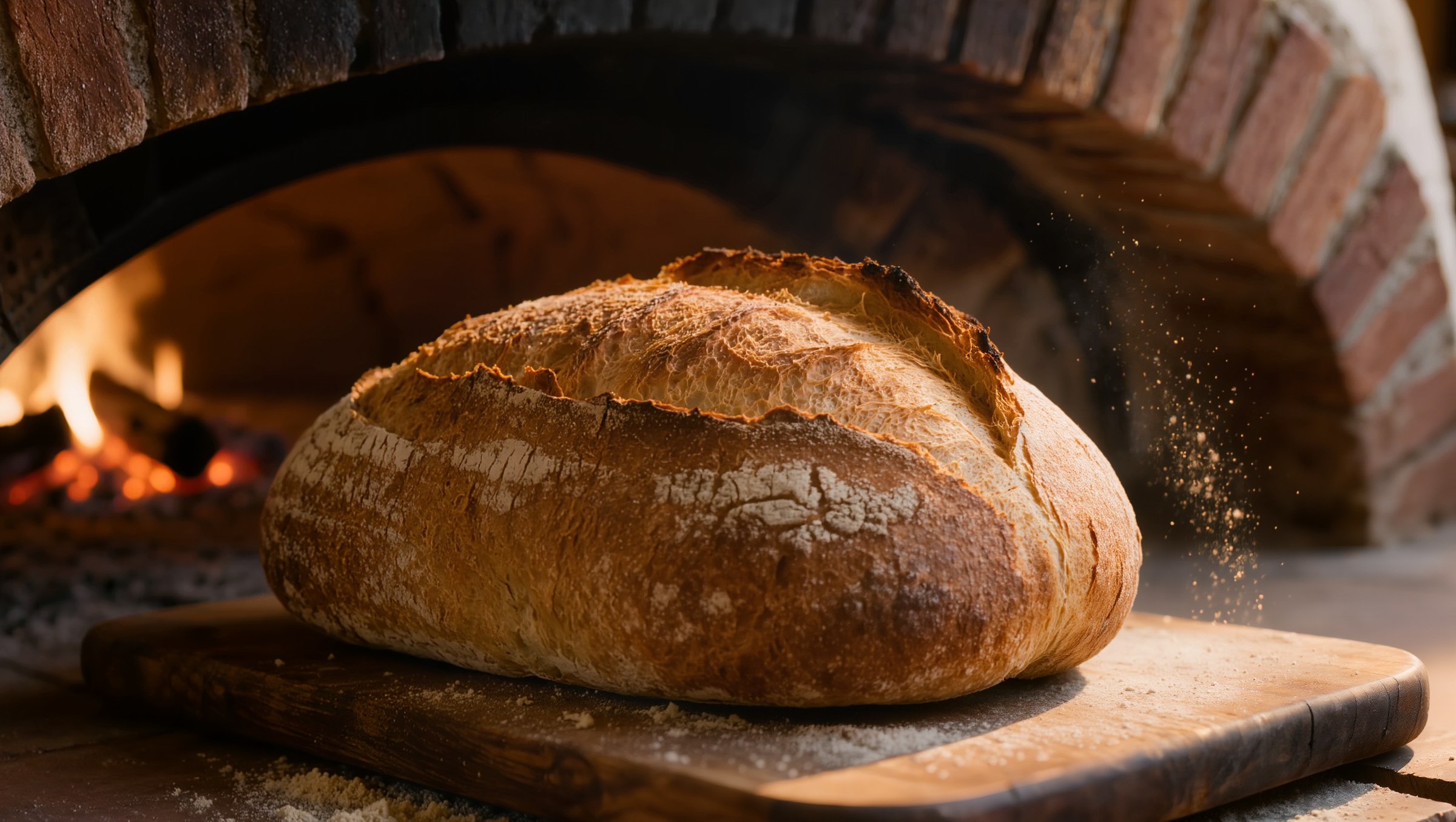 Il pane appena sfornato